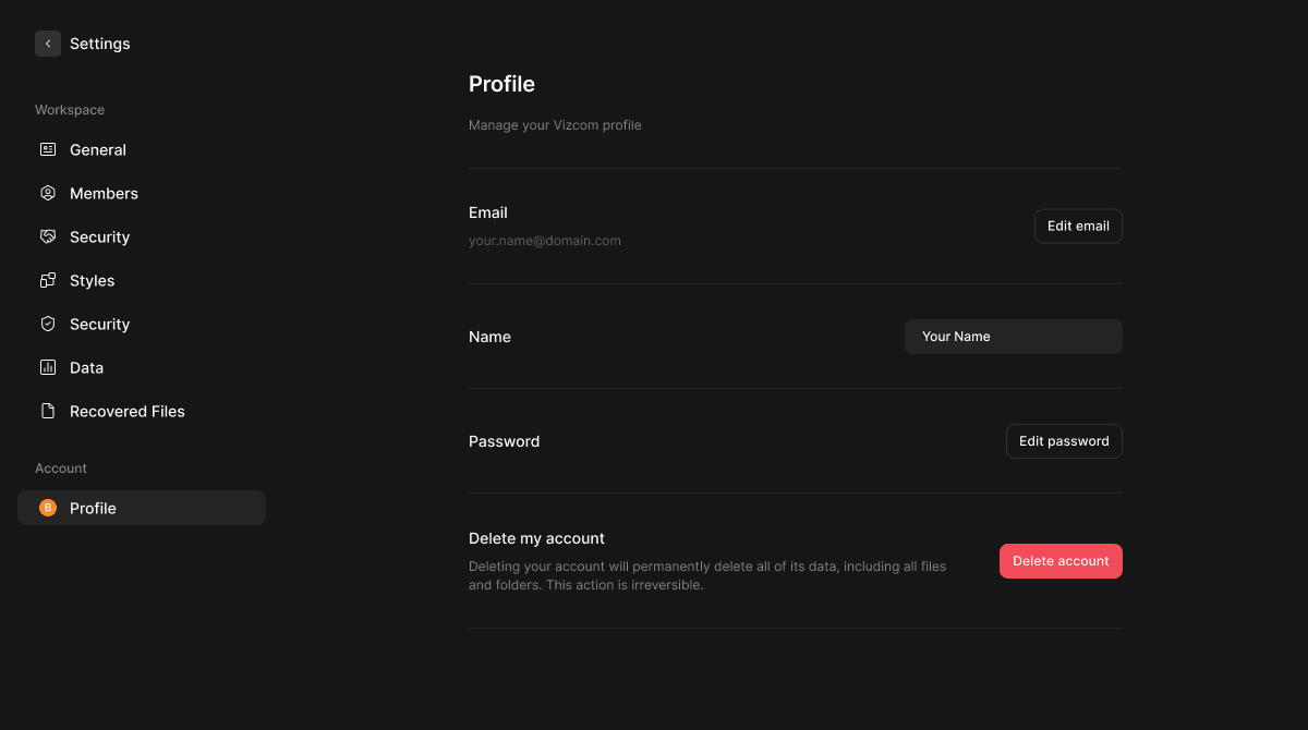 Workspace - Vizcom Docs